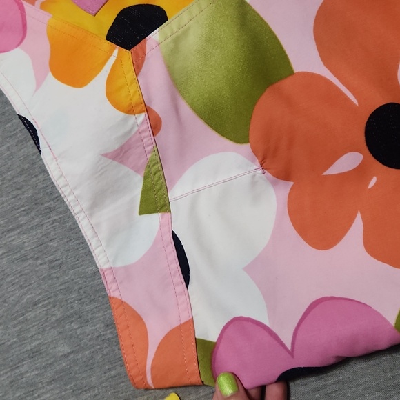 Catalina Brand High-Rise Floral Modest Swimsuit Cover-Up Bottoms Board Shorts - Picture 6 of 11